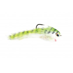 Belly Scratcher Minnow Chartruese & Black 2