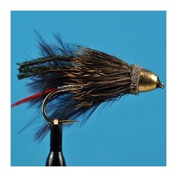 Conehead Marabou Muddler Black 2