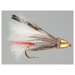 White Muddler Marabou Conehead 2